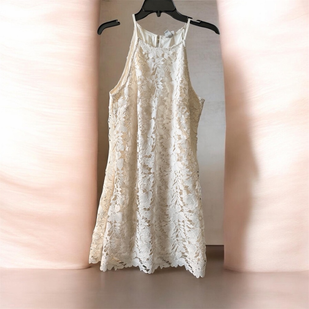 Target white  Crochet Halter Dress